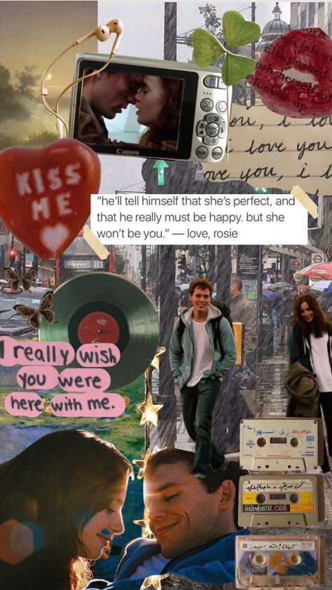 Love Rosie Wallpapers, Love Rosie Poster, Love Rosie Movie Quotes, Love Rosie Aesthetic, Scrap Wallpaper, Love Rosie Movie, Love Rosie, Movie Collage, Maybe In Another Life