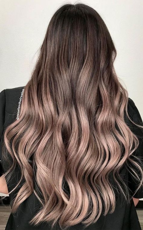 Metalic Blond Hair, Taupe Brown Hair, Metallic Grey Hair, Metallic Brown Hair, Metallic Silver Hair, Metallic Hair Color, Grey Brown Hair, Hairstyles For Summer, Hair Color Rose Gold