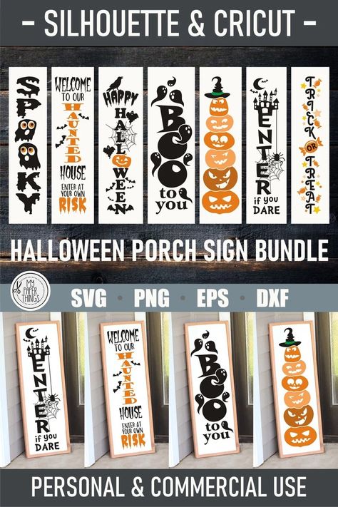 Etsy Exclusive! 35+ Spooky Halloween Porch Sign SVGs - LifeInscribed.com Halloween Porch Sign, Porch Sign Svg, Thanksgiving Svg, Pumpkin Svg, Halloween Porch, Porch Sign, Sign Svg, Svg Halloween, Halloween Signs