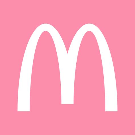 Mcdonalds App Icon, Pink Mcdonalds, Flamingo Pink App Icons, Aesthetic App Covers, Peach App, Pastel Pink Icons:), App Icons For Iphone, Icons For Iphone, Glory Of The Snow