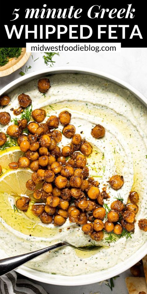 Hungry Root, Mind Recipes, Whipped Feta Dip, Recipe App, Spiced Chickpeas, Feta Recipes, Feta Dip, Crispy Chickpeas, Quick And Easy Appetizers