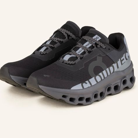 On Running Cloud Monster Lumos 8 1/2 Reflective. On Cloud Monster, Cloud Monster, On Running Shoes, On Running, Black Gray, Running Shoes, Athletic Shoes, Black And Grey, Man Shop