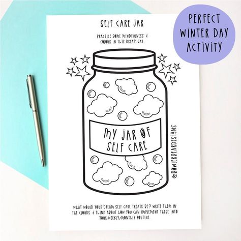 These digital downloads are the perfect to help you prioritise your wellbeing and self care.   Aimed at creating calm, they are suitable for adults & older children.  Included are 5 activity pages.  All digital downloads are A4 in size & come in black & white. This allows you to add colours of your own choice!  Once you have made your purchase you will be taken to the downloads page.  Once payment is confirmed Etsy will let you know that your purchase is ready to be downloaded.  Once downloaded, Dream Jar, Wellbeing Activities, Mindfulness Colouring, Social Emotional Learning Activities, Wellness Activities, Activities For Boys, Counseling Activities, Activity Pages, Activities For Adults