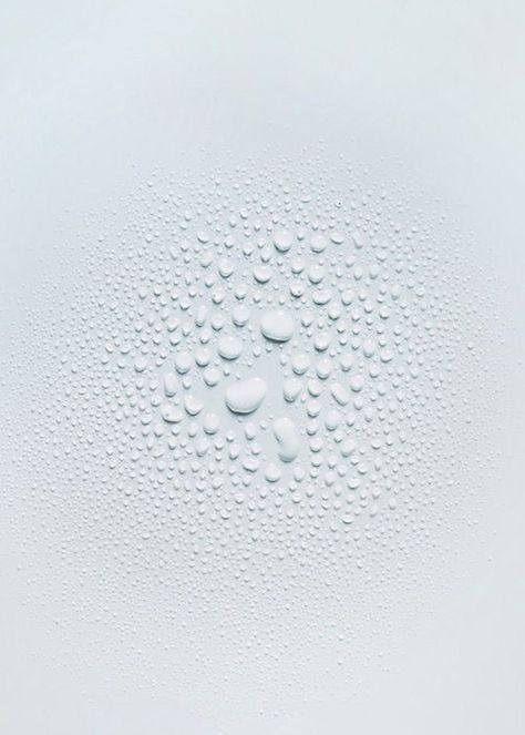 water droplet texture with baby blue.rain texture Martin Klimas, 보고서 디자인, Texture Inspiration, Water Droplets, White Wall, Color Textures, White Aesthetic, Water Drops, Art Plastique