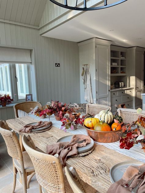 Lydia Millen, Lydia Elise Millen, Autumn Interior, Autumn Table, Country Interior, Southern Home, Autumn Decor, Lounge Room, Open Plan Kitchen