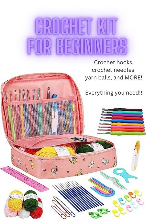 Starter Crochet Kit, Crocheting Needles, Beginners Amigurumi, Yarn Balls, Stationary Art, Crochet Needles, Crochet Cardigan Pattern, Yarn Ball, Crochet Kit