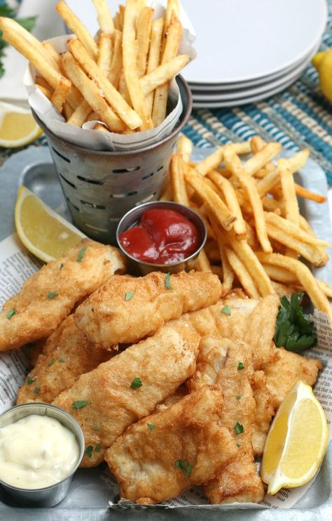 Beer Batter Fish, Low Carb Beer, Beer Battered Fish, Fish N Chips, Beer Battered, Battered Fish, Tasty Kitchen, Beer Batter, Fried Fish