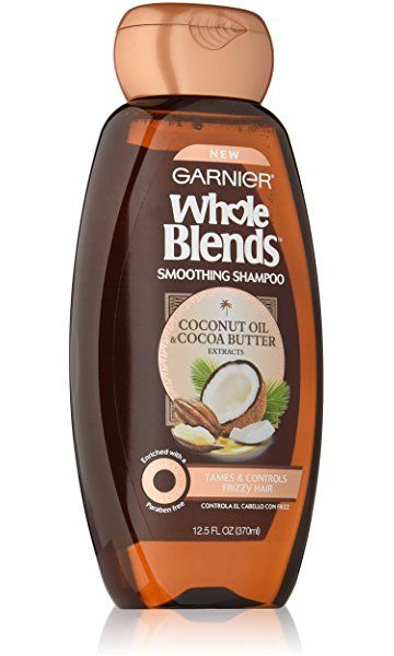 Garnier Whole Blends Shampoo with Coconut Oil & Cocoa Butter Extracts, 12.5 fl. oz. Whole Blends Shampoo, Control Frizzy Hair, Garnier Whole Blends, Hair Formula, Whole Blends, Tropical Fragrance, Butter Extract, Sulfate Free Shampoo, Moisturizing Shampoo