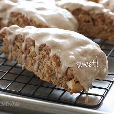 Delightful Apple Spiced Scones with Spiced Glaze | Skinnytaste Recipe | Key Ingredient Spiced Scones, Buttermilk Scones, Apple Scones, Taco Chili, Homemade Buttermilk, Skinnytaste Recipes, Chicken Taco, Mushroom Gravy, Skinny Taste Recipes