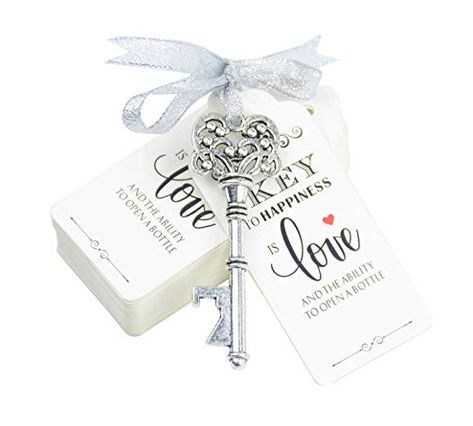 favors 2 Wedding Bottle Opener, Key Bottle Opener, Wedding Souvenirs, Skeleton Key, Wedding Party Favors, Thank You Tags, Love Notes, Fun Decor, Party Favor