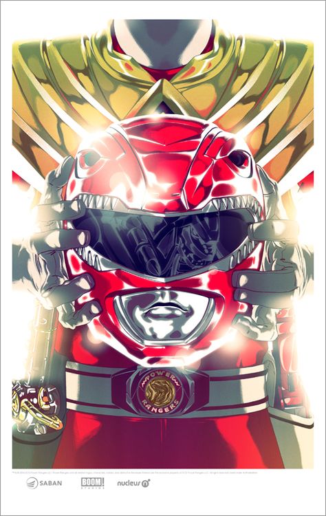 Red Ranger with Dragon Armor Cover , Goni Montes Power Rangers Helmet, Ranger Armor, Power Rangers Comic, Power Rangers Fan Art, Dragon Armor, All Power Rangers, Red Ranger, Boom Studios, Power Rangers Art