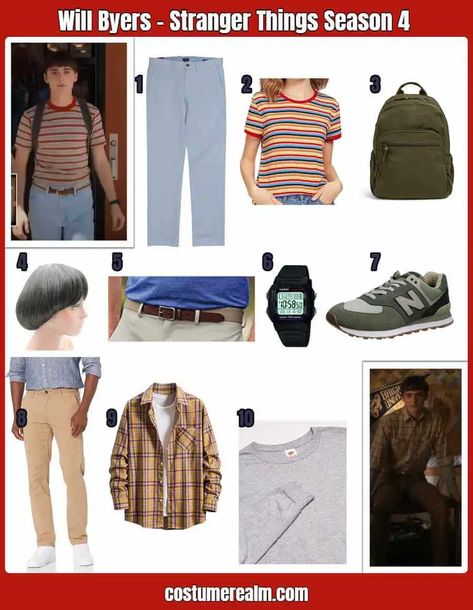 Will Byers Costume Stranger Things Season 4 Shirt T-Shirt Will Byers Season 4 Outfit, Will Byers Outfit Ideas, Will Byers Clothes, Will Byers Costume, Stranger Things Group Costume, Will Byers Outfit, Stranger Things Outfit Men, Will Byers Season 4, Alaska Outfits