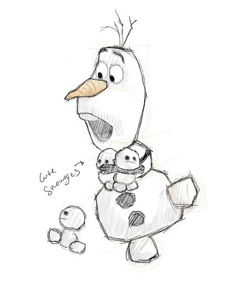 Winter Drawing Ideas Sketch Easy, Snow Sketch Winter, Disney Christmas Sketch, Disney Cartoon Characters Drawing Easy, Holiday Drawings Winter, Drawing Winter Ideas, Olaf Doodle, Sketch Ideas Cartoon, Things To Draw Disney