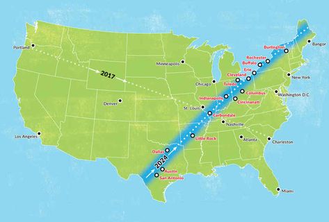 Best Cities to Visit for the Next Solar Eclipse in 2024 - Thrillist Eclipse Party, 2024 Eclipse, Path Of Totality, Eclipse 2024, University Of Missouri, Southern Illinois, Online College, Total Eclipse, The Solar System