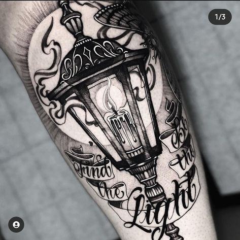 Pisces Tattoo Designs, Lamp Tattoo, Lantern Tattoo, Candle Tattoo, Tattoo Old School, Light Tattoo, Mommy Tattoos, Biomechanical Tattoo, Metal Tattoo