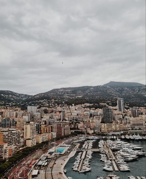 #monaco #montecarlo #above #clouds #grey #harbour #f1 #circuit #beauty #aesthetic Monaco F1, Above Clouds, F1 Circuit, Monaco Monte Carlo, Beauty Aesthetic, Monte Carlo, Way Of Life, Monaco, Circuit