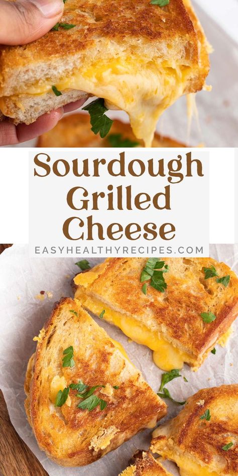 Sourdough Grilled Cheese, Fancy Grilled Cheese, Grill Cheese, Gourmet Grilled Cheese, Classic Grilled Cheese, Sourdough Sandwich, Cheese Sandwich Recipes, Best Grilled Cheese, Grilled Cheese Sandwiches