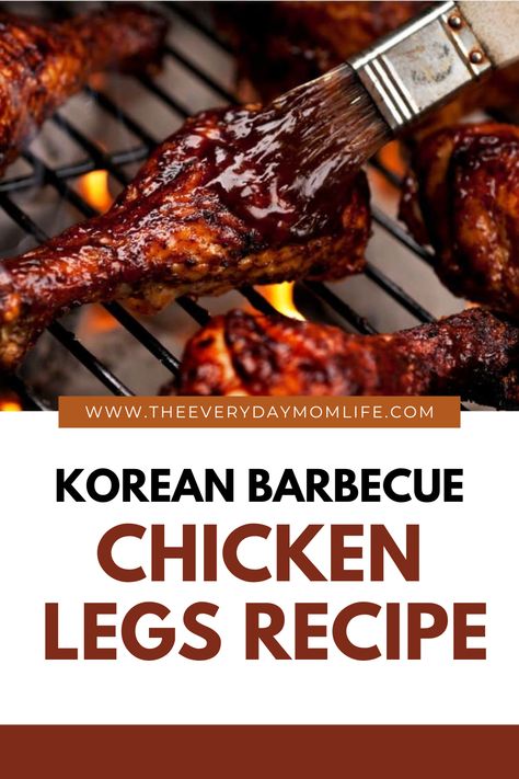 Here Are Chicken Legs Recipe Korean Barbecue Chicken, Chinese Chicken Legs, Korean Chicken Legs Recipe, Korean Bbq Recipes, Chicken Legs Recipe, Chicken Leg Recipe, Chicken Legs Recipes, Bbq Chicken Drumsticks, Korean Bbq Chicken