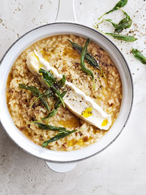 This delicious risotto is a true crowd pleaser and fit for all occasions! Donna Hay Recipes, Donna Hay, Times Magazine, Risotto Recipes, Brie, Food For Thought, Savoury Food, True Vintage, Lasagna