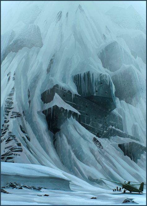 Arctic Horror, At The Mountains Of Madness, Lovecraft Art, Mountains Of Madness, Call Of Cthulhu Rpg, Lovecraft Cthulhu, Weird Fiction, Lovecraftian Horror, Hp Lovecraft