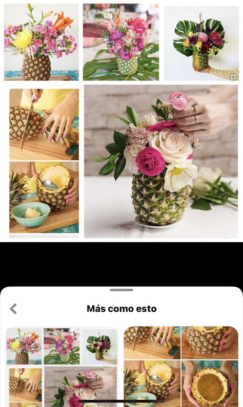 Pinapple Party Centerpieces, Pineapple Table Centerpiece, Tropical Cake Table Decor, Pineapple Centerpiece Ideas Diy, Hawaiian Theme Centerpiece, Hawaiian Party Centerpiece Ideas, Tropical Centerpieces Diy, Pineapple Centerpiece Ideas, Hawaiian Centerpiece Ideas