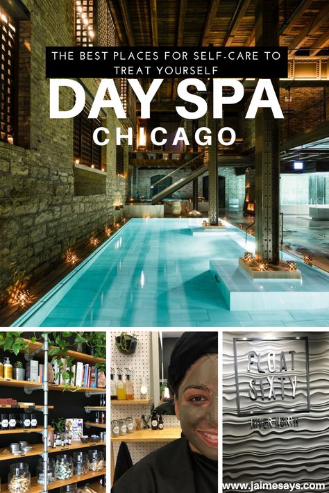 LOOKING FOR A WAY TO #treatyoself ?  Try one of these #Chicago #selfcare #Spas Chicago, Illinois, USA |day spa Chicago | Chicago Day Spa | Self Care Chicago| JaimeSays Blog | Chicago Blogger| Travel Blogger | Quiet Travel | Chicago Spa Day Chicago Spa, Spa Self Care, Travel Chicago, Chicago Vacation, Chicago Girls, Chicago Trip, Colorado Trip, Lifestyle Board, Travel Hack