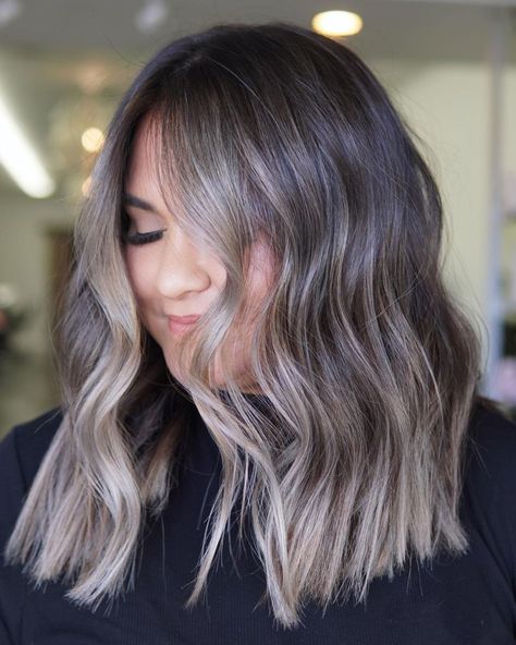 Seamless Ash Brown Balayage Hair Ash Brown Balayage Hair, Brown Hair Color Styles, Natural Ash Brown Hair, Seamless Balayage, Ash Brown Hair Dye, Medium Ash Brown Hair, Dark Ash Brown Hair, Ash Brown Hair Balayage, Ash Brown Ombre