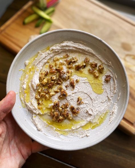 Toasted Walnut & Feta Dip — LUKAS VOLGER Walnut Dip, Skillet Bread, How To Cook Polenta, Creamy Pasta Sauce, Veggie Burgers Recipe, Block Of Cheese, Roasted Walnuts, Tofu Dishes, Feta Dip