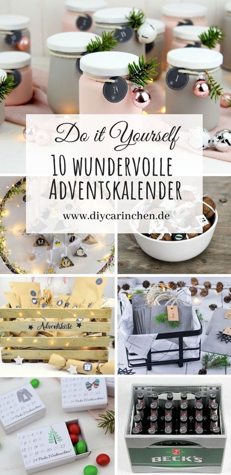 Advent Diy, Diy Anniversary, Diy Xmas Gifts, Christmas Guide, Fun Arts And Crafts, Christmas Calendar, Diy Presents, Bookshelves Diy, Tutorial Diy