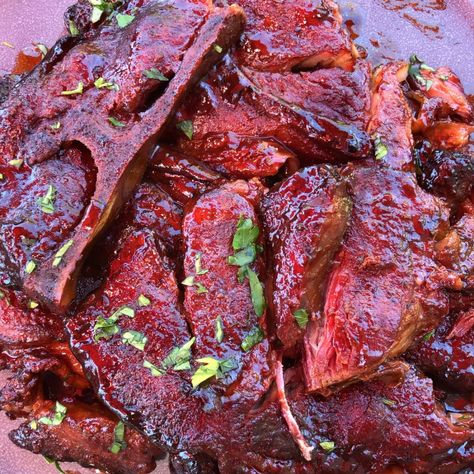 Slow Smoked Pork Steaks Smoked Pork Steaks Recipe, Smoked Pork Steaks, Spareribs Recipe, Smoked Pork Recipes, Pork Spareribs, Baked Pork Ribs, Pork Steak Recipe, Easy Bbq Recipes, Pork Steaks