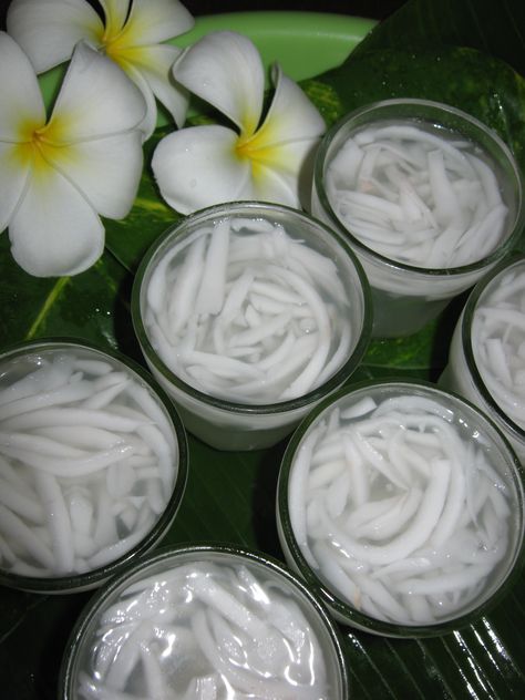 YOUNG COCONUT JELLY Coconut Water Benefits, Toddler Foods, Coconut Drink, Coconut Jelly, Recipes Drinks, Coconut Drinks, Thai Dessert, Culinary Recipes, Foodie Recipes