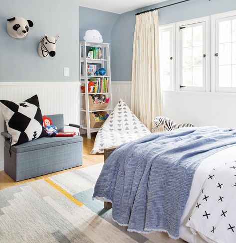 Pay Attention to the Floor Cottage Tudor, Boy Toddler Bedroom, Modern Bunk Beds, Big Boy Bedrooms, Toddler Boys Room, Dekorasi Kamar Tidur, Emily Henderson, Kids Room Organization, Bilik Tidur