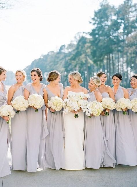 Silver Grey Bridesmaid Dresses, Light Grey Bridesmaid Dresses, Bridesmaid Dresses White, Silver Bridesmaid Dresses, Grey Bridesmaids, White Bridesmaid, White Bridesmaid Dresses, Purple Bridesmaid Dresses, Grey Bridesmaid Dresses