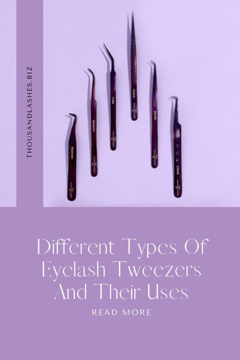 DIFFERENT TYPES OF EYELASH TWEEZERS AND THEIR USES What eyelash tweezers do I need? What are curved tweezers for? Which tweezers are best for volume lashes? What are the best tweezers to use for eyelash extensions? Bad Eyelash Extensions, Lash Extension Tweezers, Eyelash Extension Removal, Eyelash Extensions Care, Best Tweezers, Lash Tweezers, Eyelash Tweezer, Lash Extension, For Lash