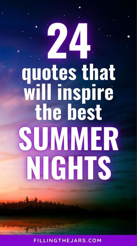 Summer nights are the best time to relax and enjoy the company of friends and loved ones. If you're looking for a little inspiration, check out these 24 quotes about summer nights! They'll help you make great memories and enjoy every moment of this amazing season. Use these summer nights quotes for captions, journal prompts, and planner quotes. Nights Like This Quotes, Night Out Quotes Instagram, Summer Nights Captions, Night Vibes Caption, Girls Night Quotes, Breeze Quotes, Summer Nights Quotes, Night Out Quotes, Summer Night Vibes