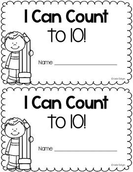 Number Book 1-10 Free Printable, Counting Books Preschool, Number Books Preschool Free Printable, Number Book, Free Printable Numbers, Math Board, Math Boards, Counting Books, Teaching Toddlers