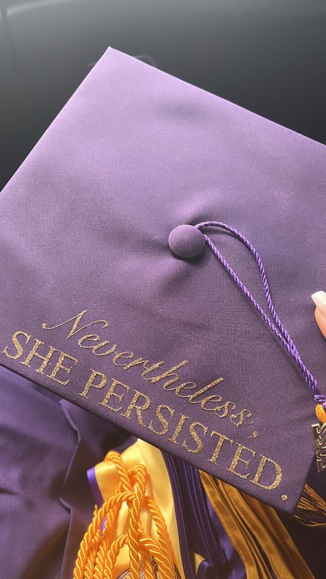 English themed graduation cap Nevertheless She Persisted Grad Cap, Grad Cap Ideas, She Persisted, Nevertheless She Persisted, Graduation Picture, Graduation Picture Poses, Graduation Gown, Cap Ideas, School Staff