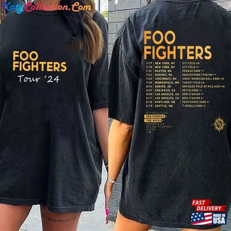 Foo Fighters 2024 Tour Shirt Everything Or Nothing At All Concert Hoodie T-Shirt Check more at https://katycollection.com/product/foo-fighters-2024-tour-shirt-everything-or-nothing-at-all-concert-hoodie-t-shirt/ Foo Fighters Concert Outfit, Everything Or Nothing, Foo Fighters Concert, Foo Fighter, Functional Clothing, Nothing At All, Everything And Nothing, Concert Shirts, Foo Fighters