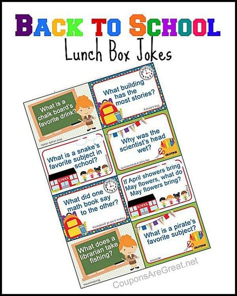 Send Your Child Some Love and Encourgement With These Lunch Box Notes: Free Back to School Lunch Box Jokes from Coupons are Great Thanksgiving Jokes For Kids, School Lunch Notes, Thanksgiving Jokes, Printable Lunch Box Notes, Back To School Lunch, Lunchbox Jokes, Lunch Notes, Whats For Lunch, Fun Lunch