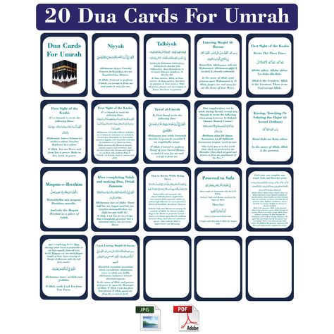 Dua For Umrah, Umrah Dua Cards Printable Free, Umrah Dua Cards, Flash Cards Diy, Umrah Dua, Dua Cards, Umrah Guide, Bubble Gift, Masjid Al Haram