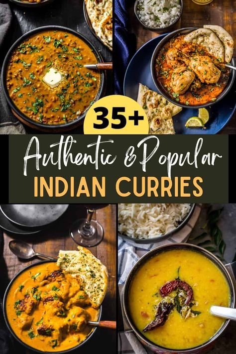 Learn all you need to know about Indian curries and get some easy and authentic recipes that'll get you cooking in no time. Indian Dishes With Chicken, India Curry Recipes, Delicious Indian Recipes, India Recipes Indian Dishes, Classic Indian Dishes, Best Indian Curry Recipe, Indian Veg Curries, Vegetarian Indian Curry, Traditional Curry Recipes