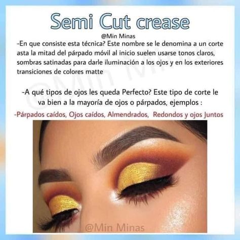 Semi Cut Crease, Makeup Ojos, Work Makeup, Cut Crease Makeup, Makeup Pro, Makeup Class, Face Chart, School Makeup, Makeup Studio