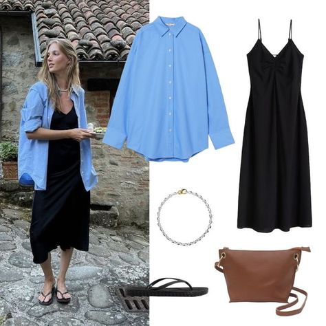 Oversized Blue Shirt Outfit, Blue Oversized Shirt Outfit, Blue Linen Shirt Outfit Women, Linen Shirt Outfit Women, Blue Blouse Outfit, Minimal Summer Outfits, Linen Shirt Outfit, Neutral Color Outfits, Oversized Shirt Outfit