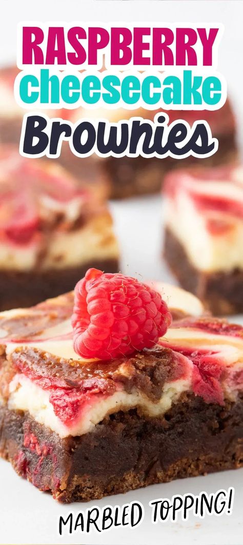 Raspberry Cheesecake Brownies - dessert #dessert Brownie Raspberry Dessert, Raspberry Cheesecake Brownies, Chewy Brownies Recipe, Chocolate Cheesecake Bars, Raspberry Cheesecake Bars, Sweet Bars, Cheesecake Brownies Recipe, Raspberry Brownies, Chocolate Raspberry Cheesecake