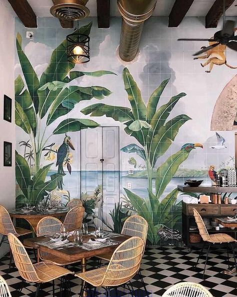 I.D.E._INNOVATIVE on Instagram: “📸 . 🤹🏻‍♂️Please Like, Share And Comment 🎪Follow @i.d.e._innovative For More . #decoration #furniture #interior4u #interiordesign…” Colombia Vacation, Mexican Cafe, Kaffe Bar, Tropical Interior Design, Tropical Interior, Personal Retreat, Estilo Tropical, Colombia Travel, Gorgeous Interiors