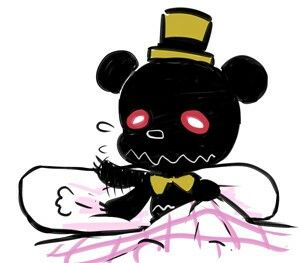 Kawaiiiiii Nightmare Fanart Fnaf, Nightmare Fnaf Fanart, Fnaf Creepy, Nightmare Fnaf, Fnaf Nightmare, Nightmare Fredbear, Marionette Fnaf, Nightmare Night, Fnaf 2