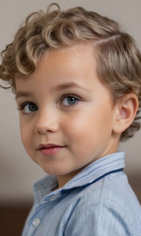 Haircut For Curly Hair For Boys, Hair Cuts For Boys Curly, Toddler Wavy Haircut Boy, Toddler Boy Haircuts Curly, Haircut For Boys With Curly Hair, Toddler Boy Haircut Mullet, Kids Curly Haircut, Haircuts For Boys With Wavy Hair, Little Boy Haircut Curly