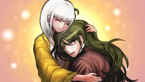 DanganRonpa V3:Killing Harmony | Angie hugs Gonta New Danganronpa V3, Heart To Heart, Danganronpa V3, Danganronpa, A Heart, Twitter, Anime