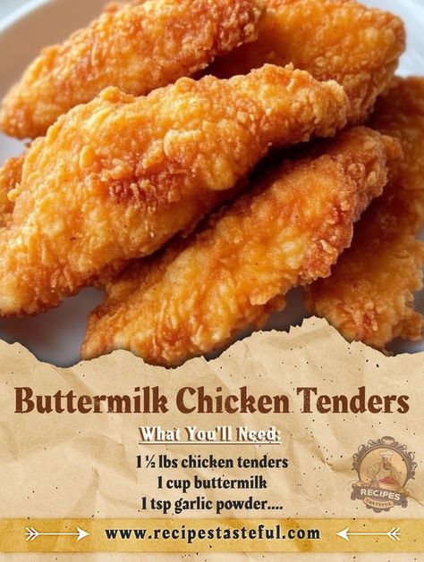 Buttermilk Chicken Tenders, Tasteful Recipes, Shrimp And Quinoa, Buttermilk Chicken, Buttermilk Recipes, Recipe Community, Boneless Skinless Chicken, Chicken Nuggets, Boneless Skinless Chicken Breast