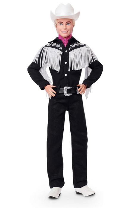 Barbie The Movie Collectible Ken Doll Wearing Black and White Western Outfit (Exclusive) White Western Outfit, Outfit Nero, Cool Cowboy, Barbie Land, White Cowboy Hat, Barbie The Movie, Movie 2023, Urban Cowboy, Chapeau Cowboy